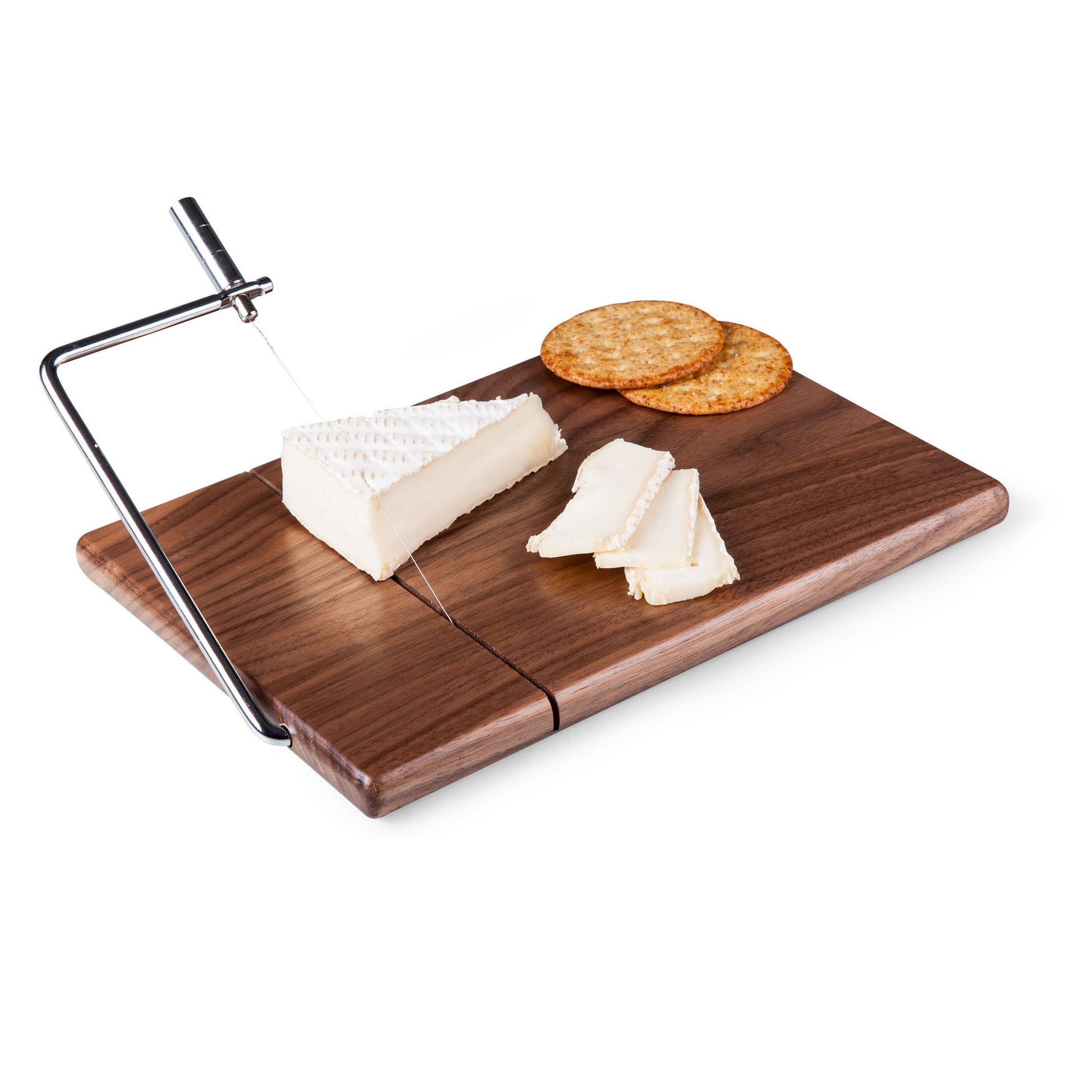 Picnic Time Meridian Black Walnut Cutting Board and Cheese Slicer - Set of 4