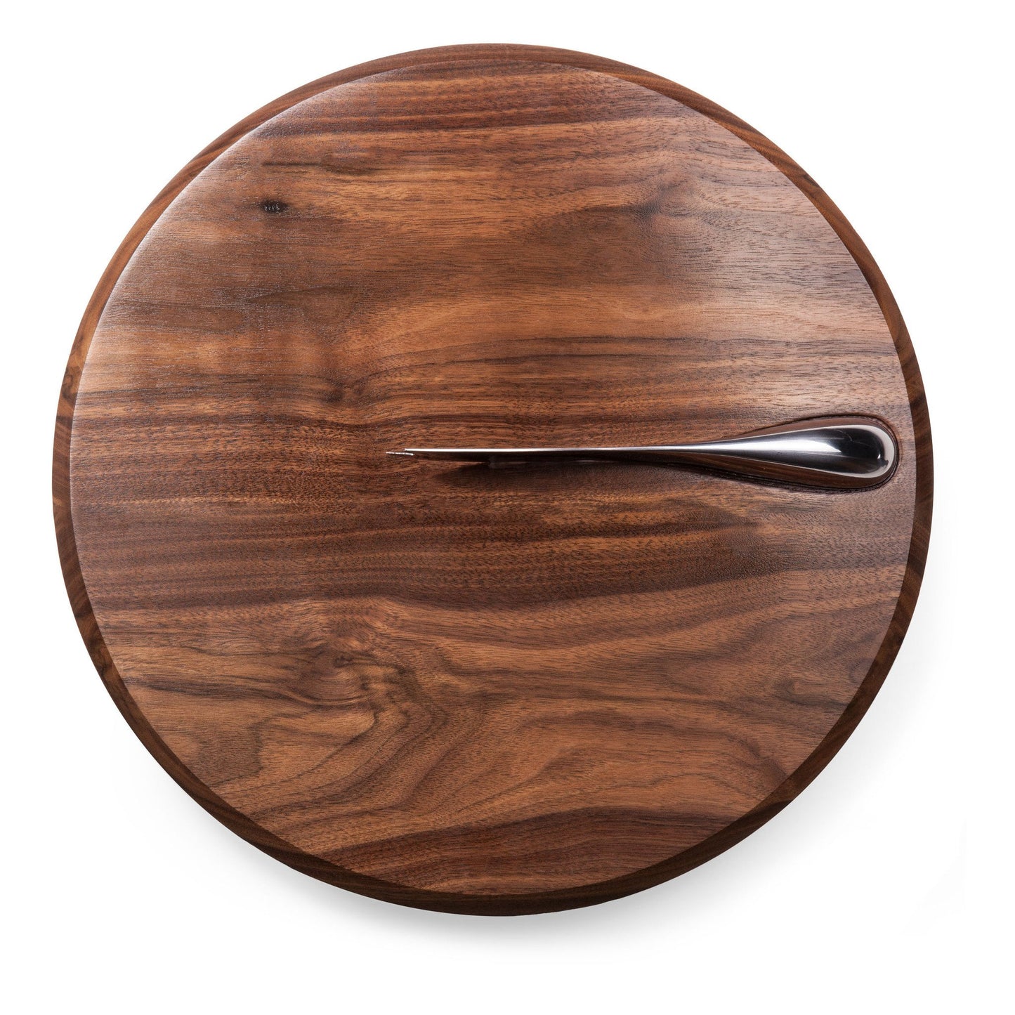 Picnic Time Solstice Black Walnut Cutting Board and Cheese Knife Set - Set of 2