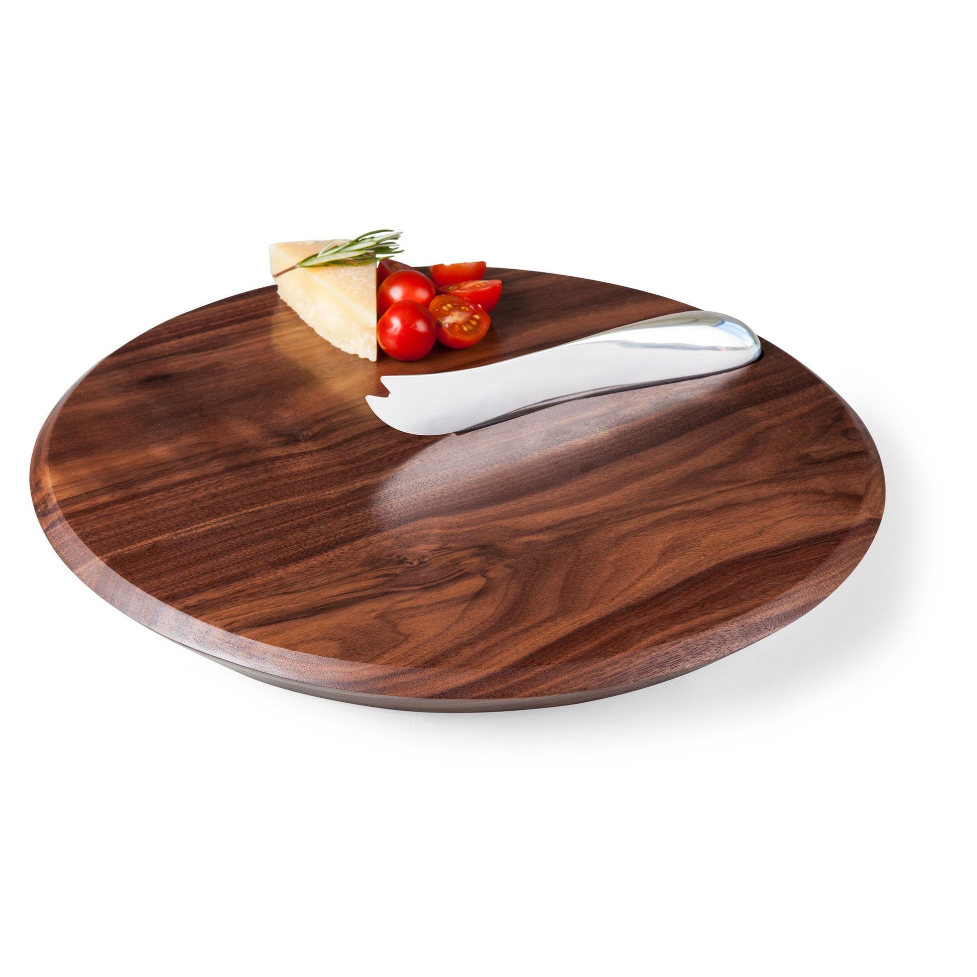 Picnic Time Solstice Black Walnut Cutting Board and Cheese Knife Set - Set of 2