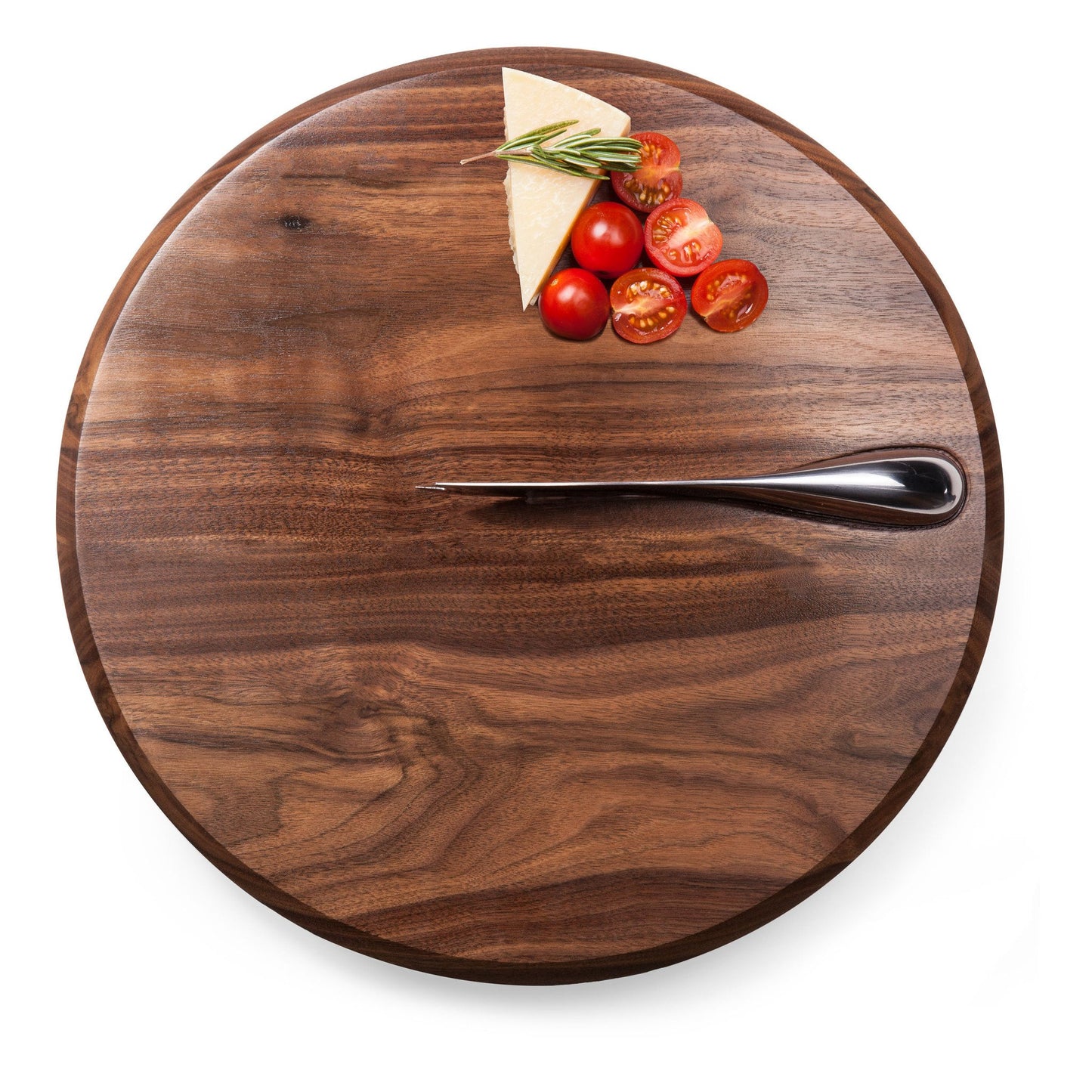 Picnic Time Solstice Black Walnut Cutting Board and Cheese Knife Set - Set of 2