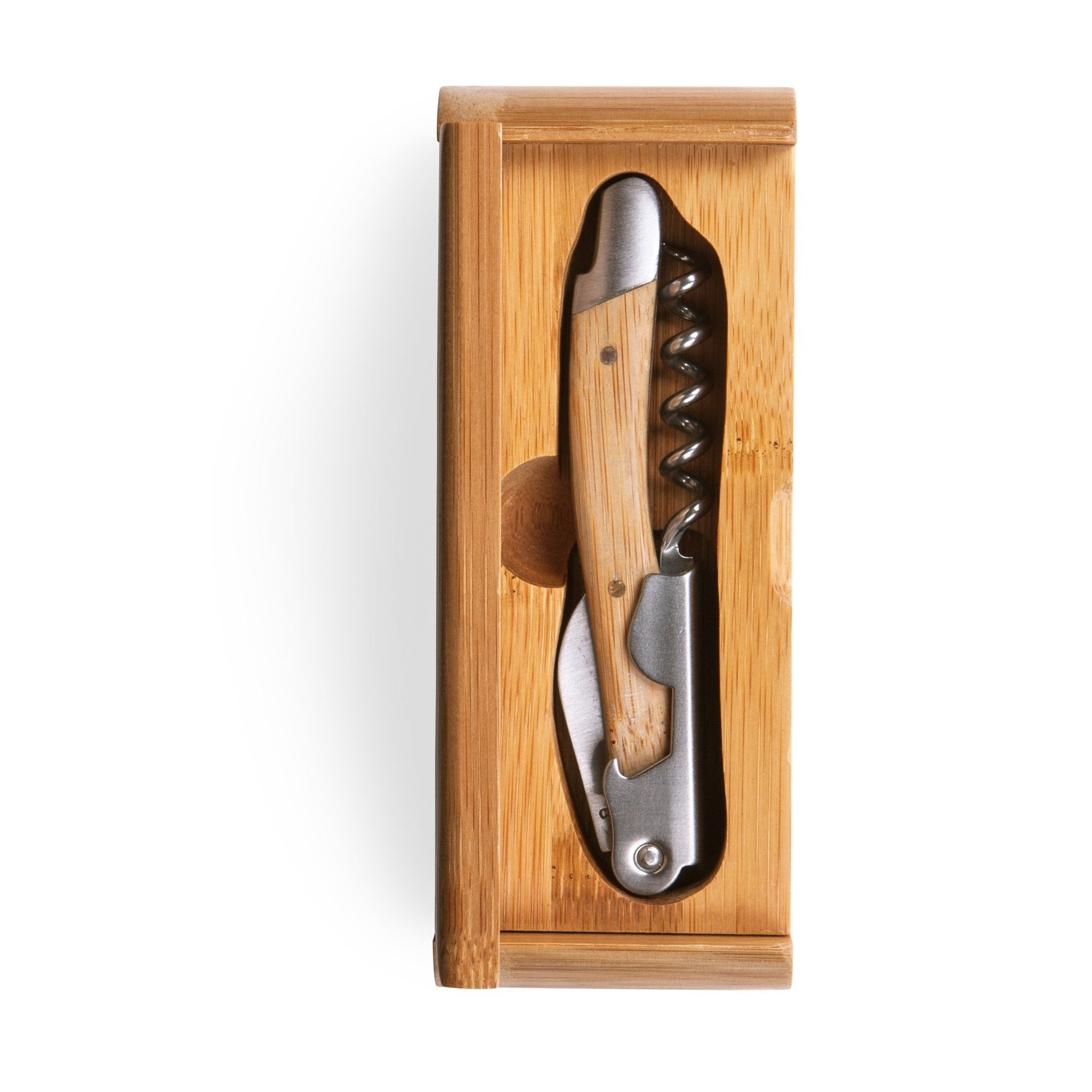Picnic Time Elan Corkscrew in Bamboo Box - Set of 4
