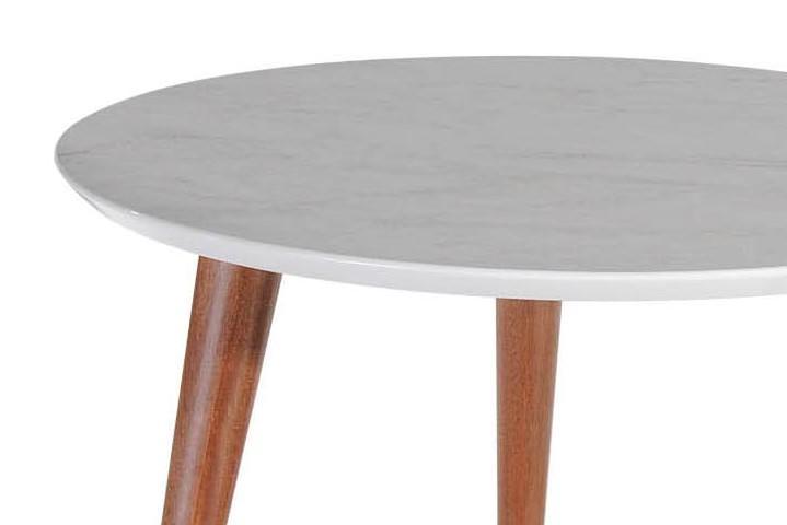Manhattan Comfort Moore 23.62" Round Mid-High Coffee Table