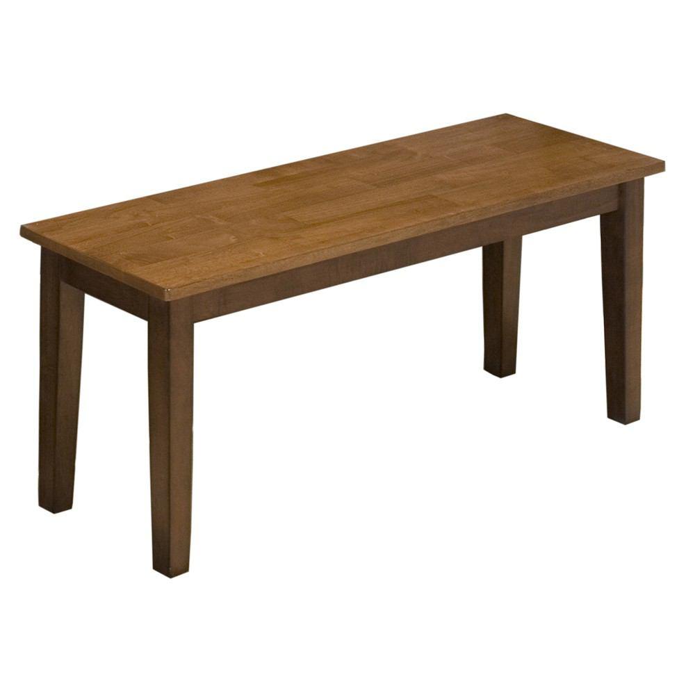Jofran Kura Espresso/Canyon Gold Backless Bench