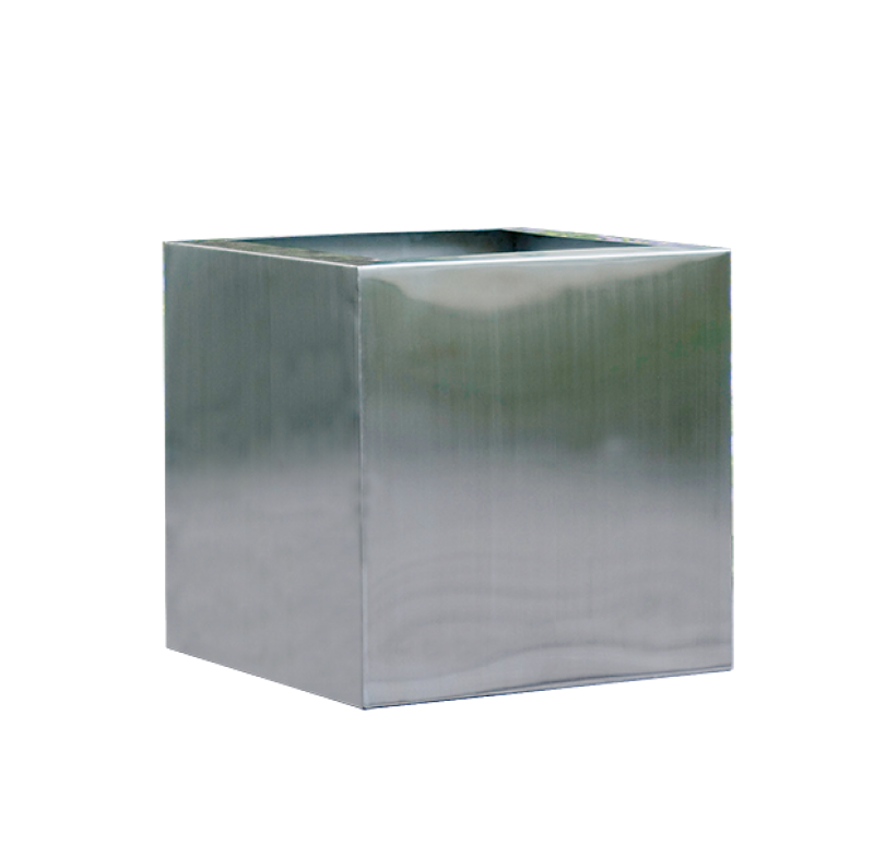 Gold Leaf Design Group Stainless Steel Cube - 18" Sq
