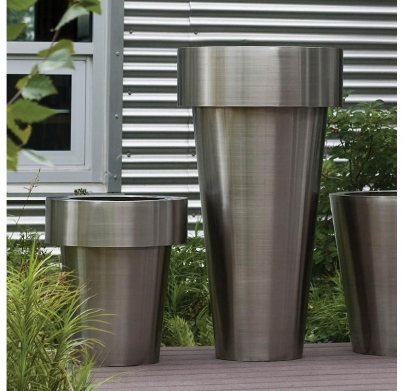 Gold Leaf Design Group Stainless Steel Flower Pot Planter - 8768