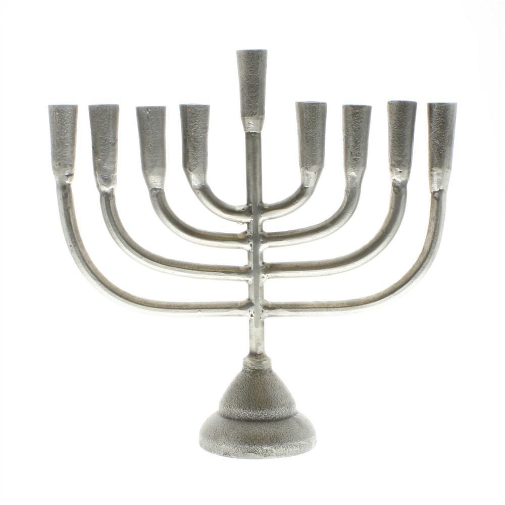 HomArt Menorah Cast Aluminum Candle Holder - Aluminum