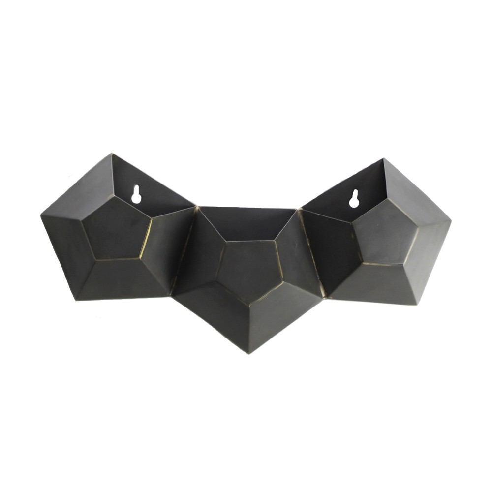 HomArt Hexagonal Iron Wall Vase - Feature Image