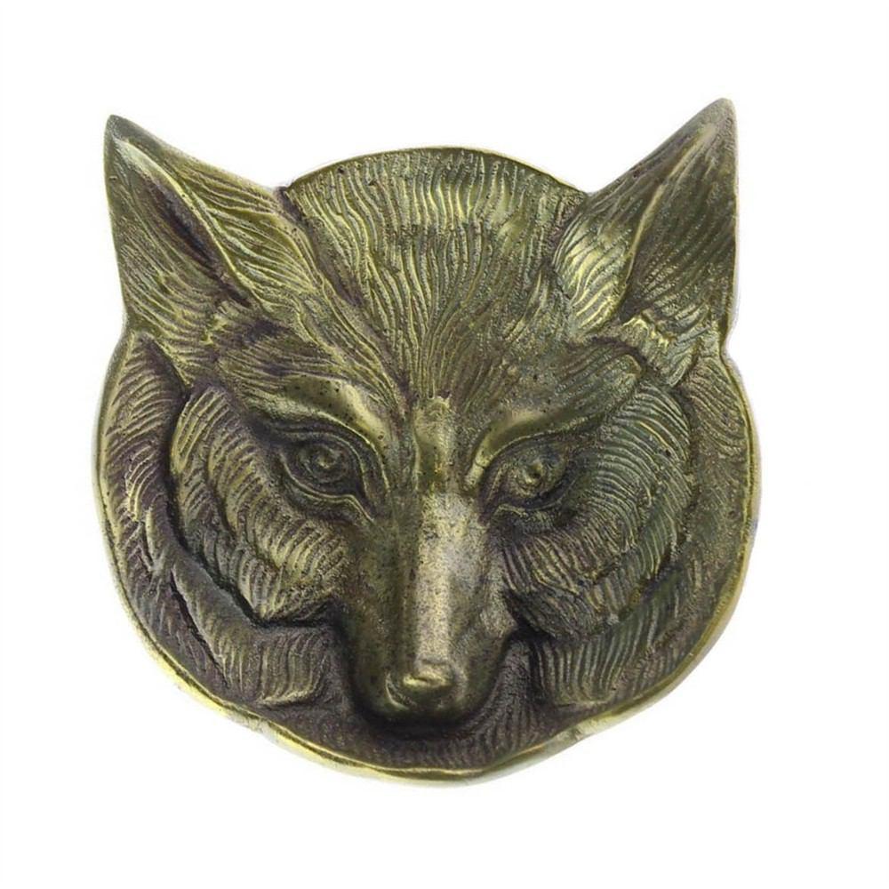HomArt Fox Cast Metal Dish - Antique Brass - Set of 4
