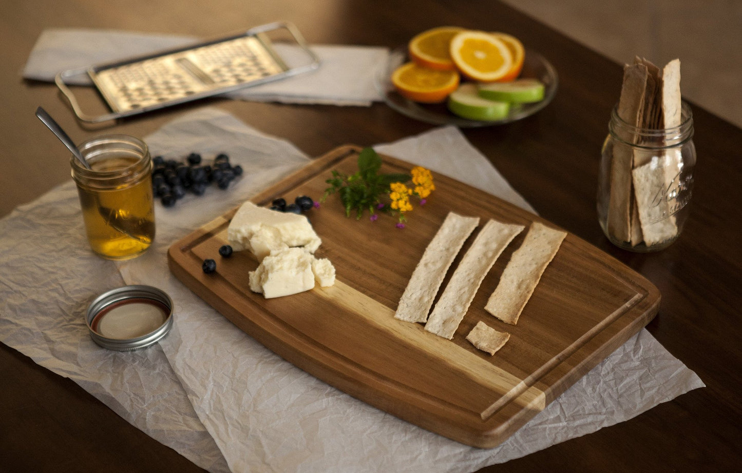 Picnic Time Ovale Cutting Board - Acacia - Set of 4