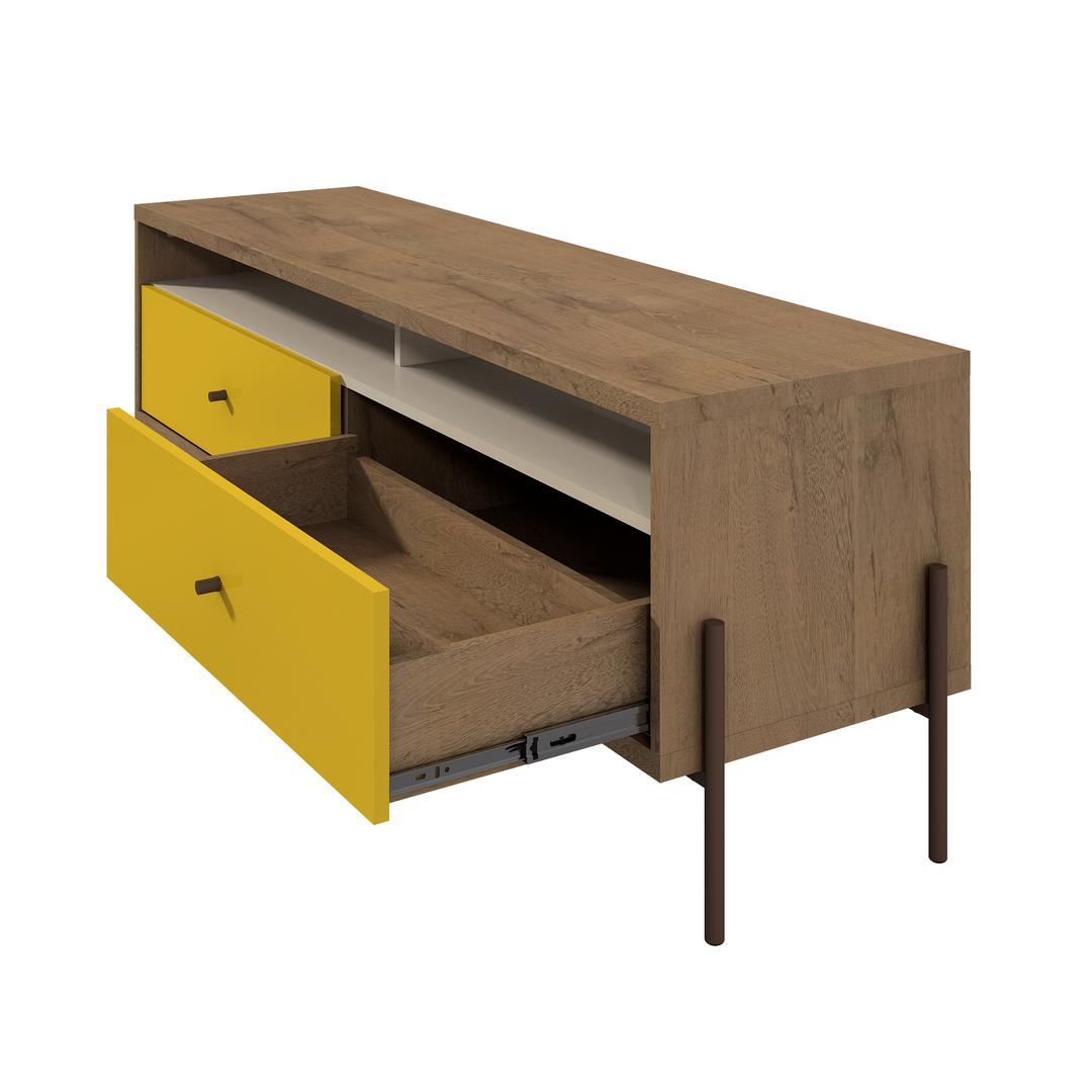 Manhattan Comfort Joy 59" TV Stand with 2 Full Extension Drawers