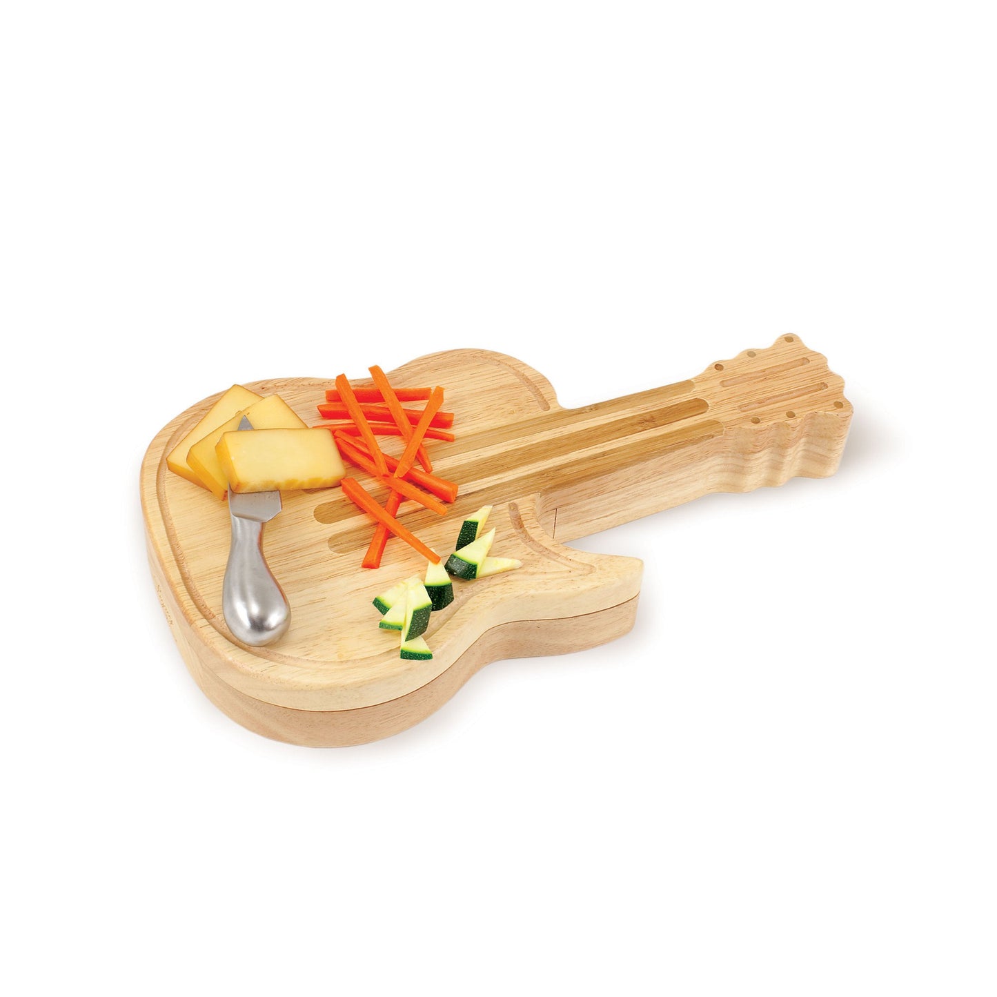 Picnic Time Guitar Cheese Board and Tools Set - Set of 2