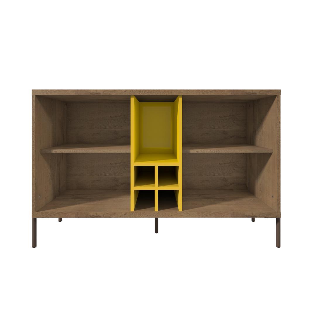 Manhattan Comfort Joy 4-Bottle Wine Buffet Stand
