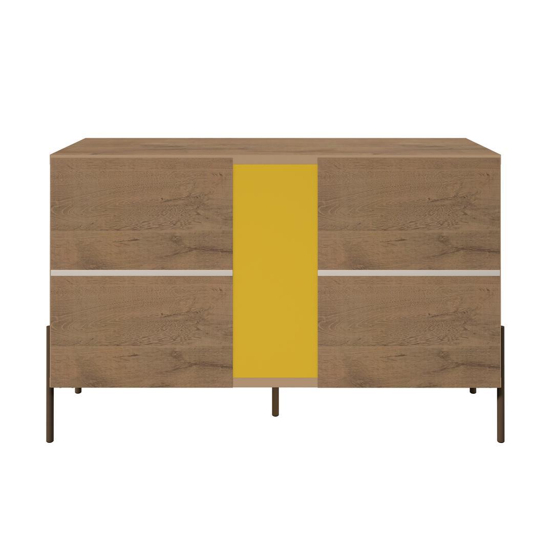 Manhattan Comfort Joy 4-Bottle Wine Buffet Stand