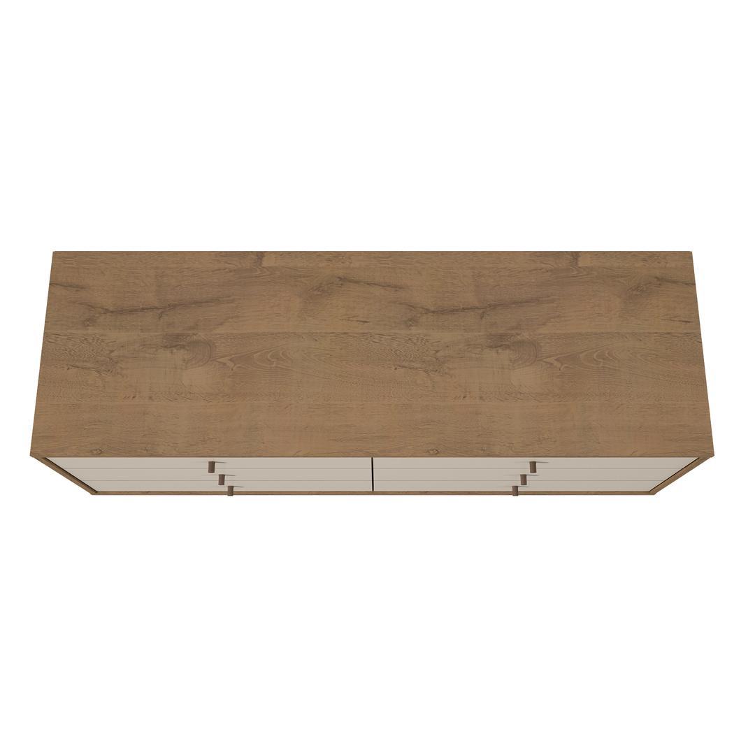 Manhattan Comfort Joy 59" Wide Double Dresser with 6 Full Extension Drawers