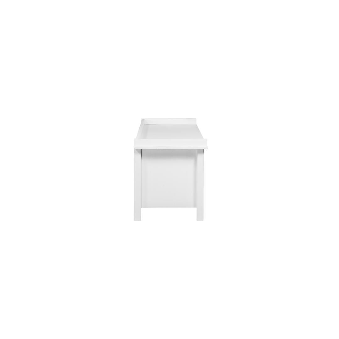 Manhattan Comfort Mid-Century Modern-Rustic 3-Drawer Irving Storage Bench Entryway 1.0