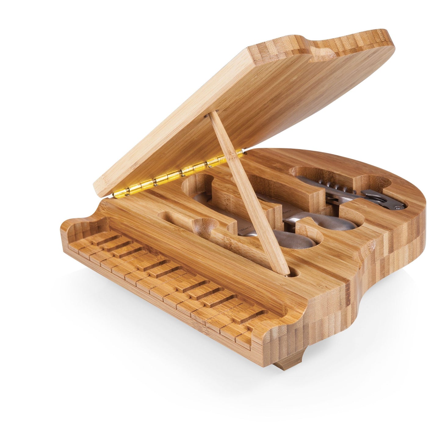 Picnic Time Piano Cheese Board and Tools Set - Set of 2
