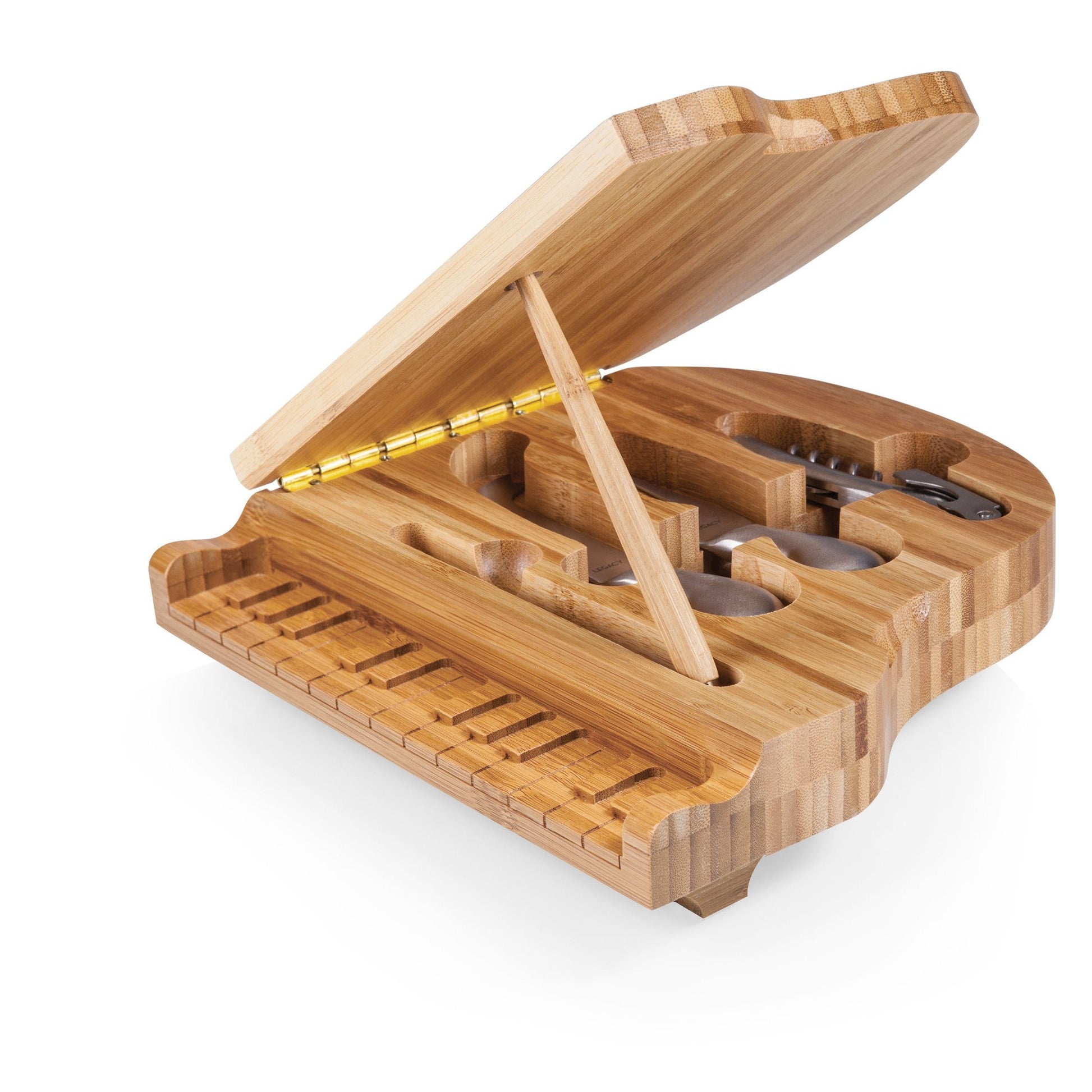 Picnic Time Piano Cheese Board and Tools Set - Set of 2