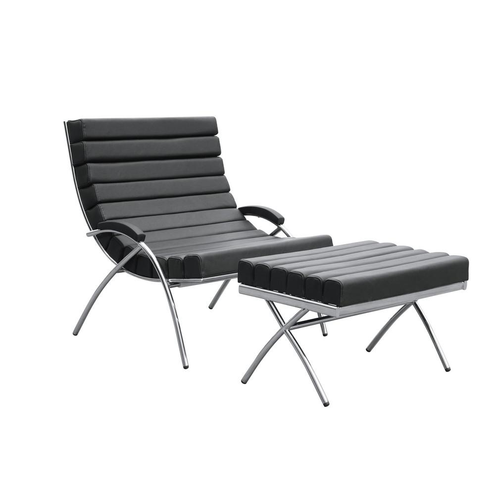 Fine Mod Imports Classic Chair & Ottoman