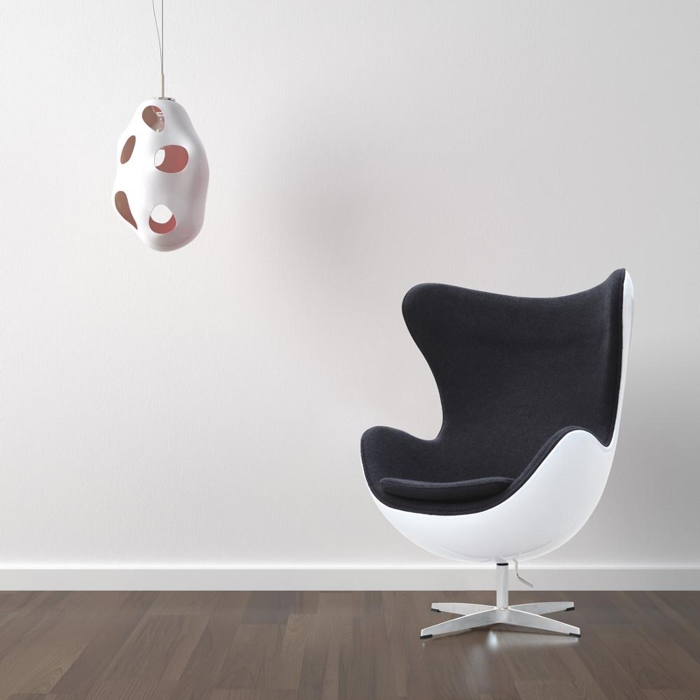 Fine Mod Imports Fiesta Fiberglass Chair In Wool
