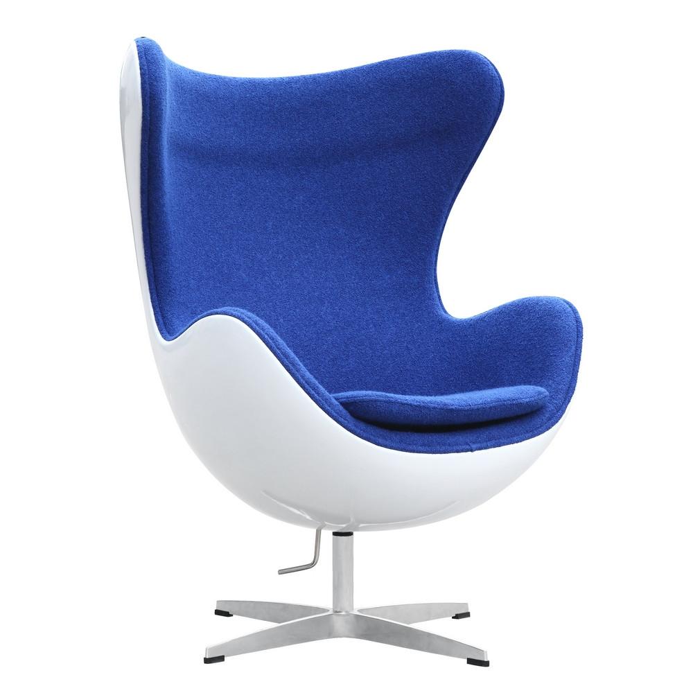 Fine Mod Imports Fiesta Fiberglass Chair In Wool