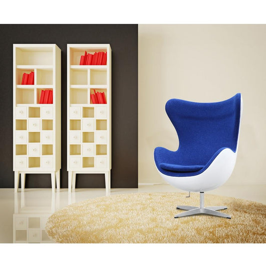Fine Mod Imports Fiesta Fiberglass Chair In Wool