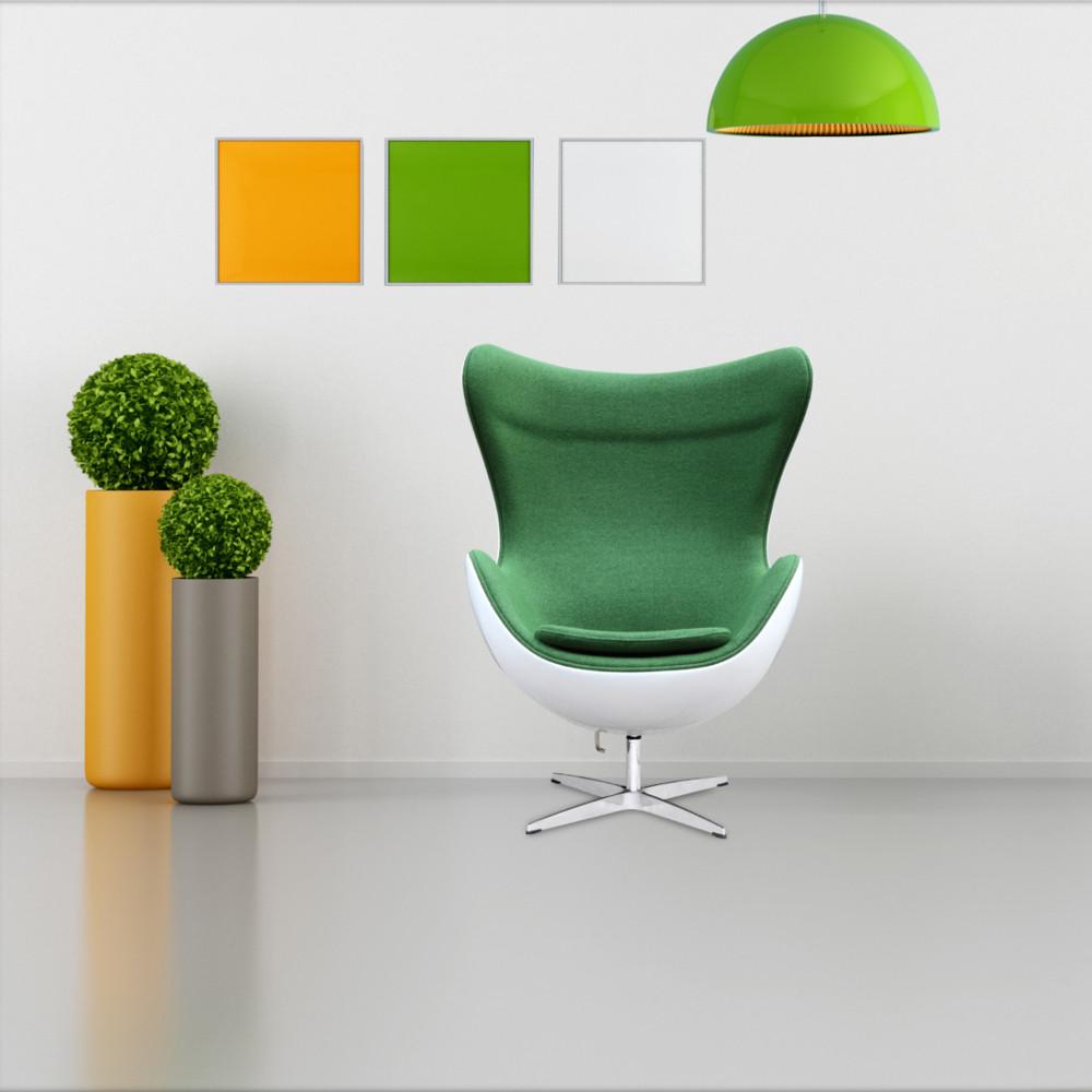 Fine Mod Imports Fiesta Fiberglass Chair In Wool
