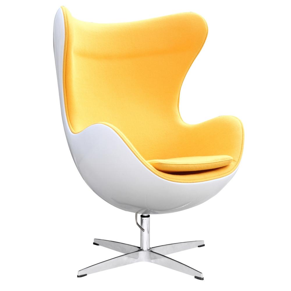 Fine Mod Imports Fiesta Fiberglass Chair In Wool