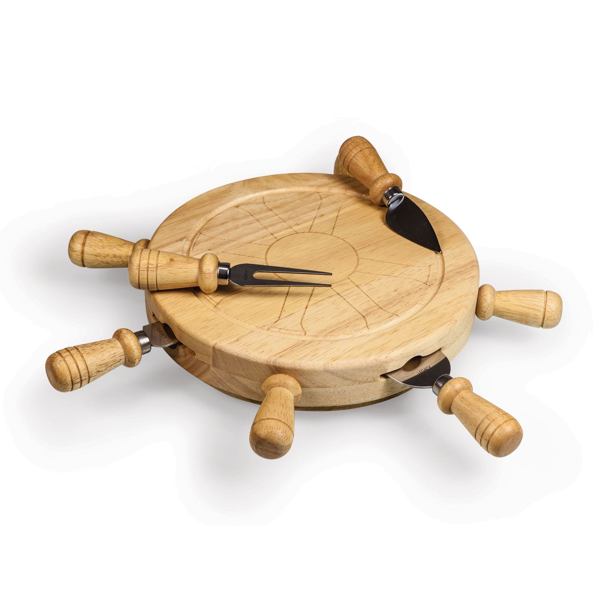 Picnic Time Mariner Cheese Board and Tools Set - Set of 2