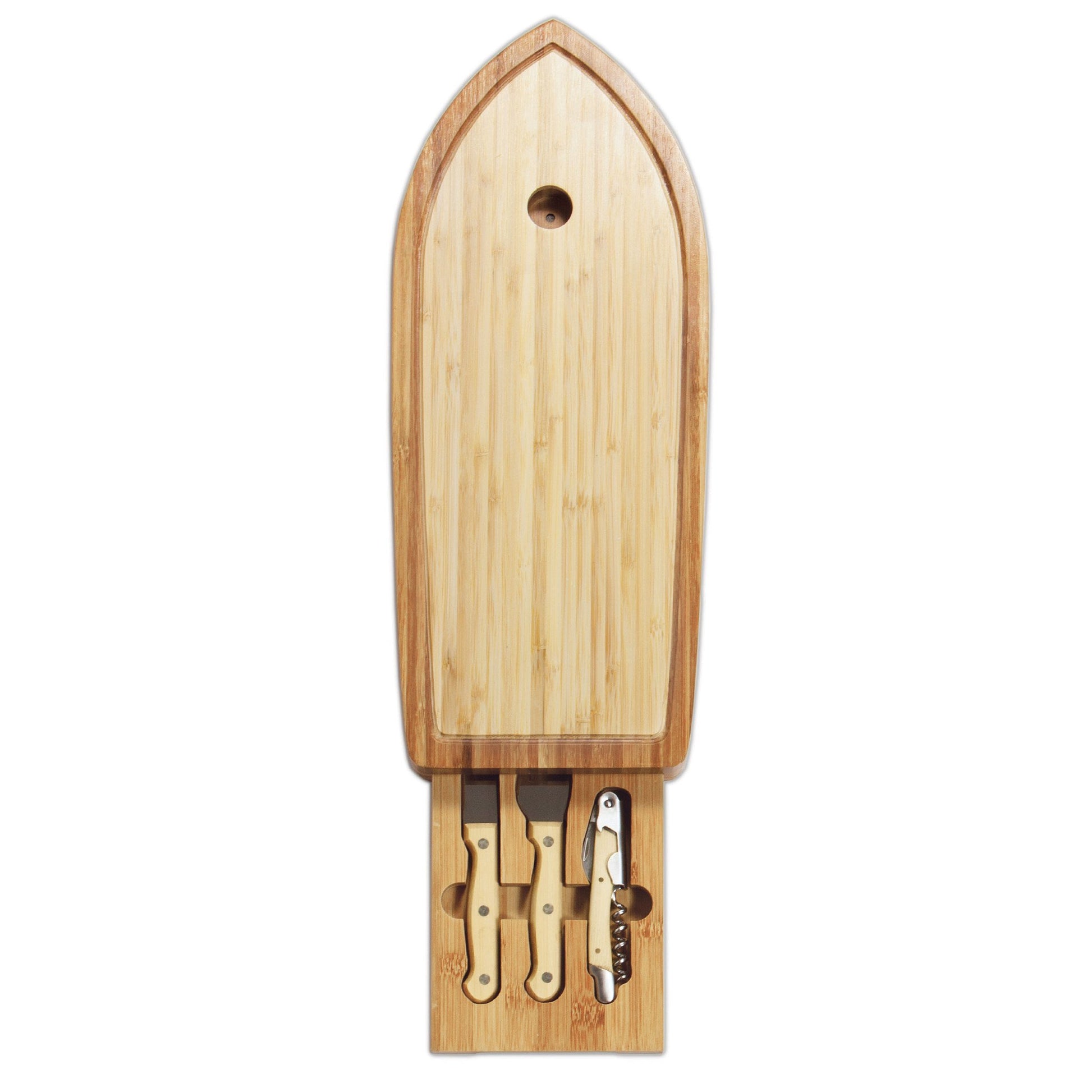 Picnic Time Sailboat Cheese Board and Tools Set - Set of 2