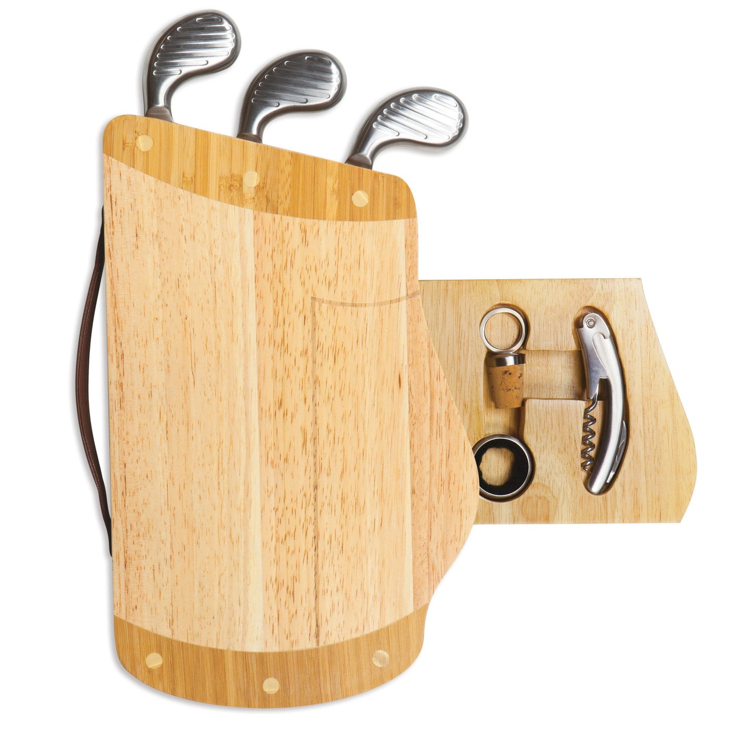 Picnic Time Caddy Cheese Board and Tools Set - Set of 2