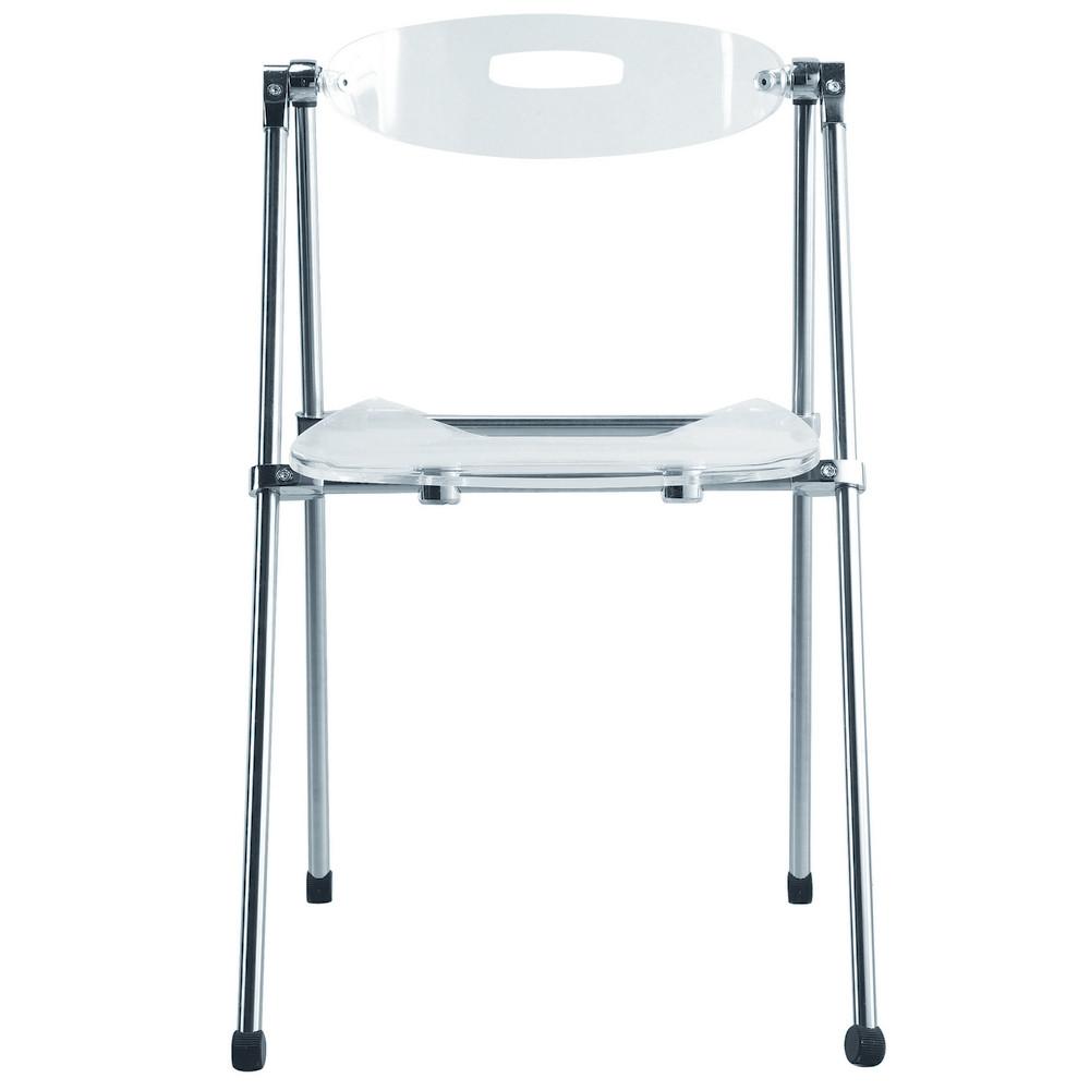 Fine Mod Imports Acrylic Folding Chair