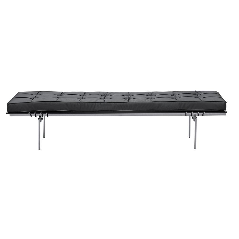 Fine Mod Imports Pika 3 Seater Bench In Genuine Leather