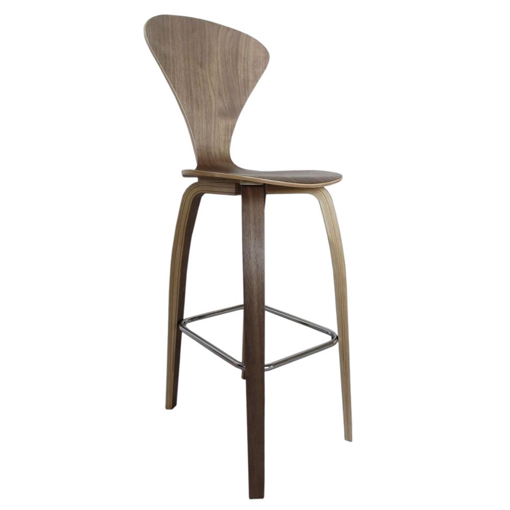 Fine Mod Imports Wooden Bar Chair 30"