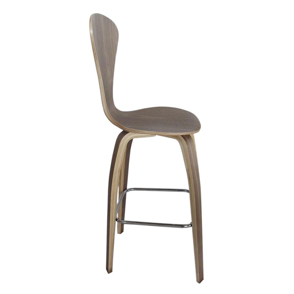 Fine Mod Imports Wooden Bar Chair 30"