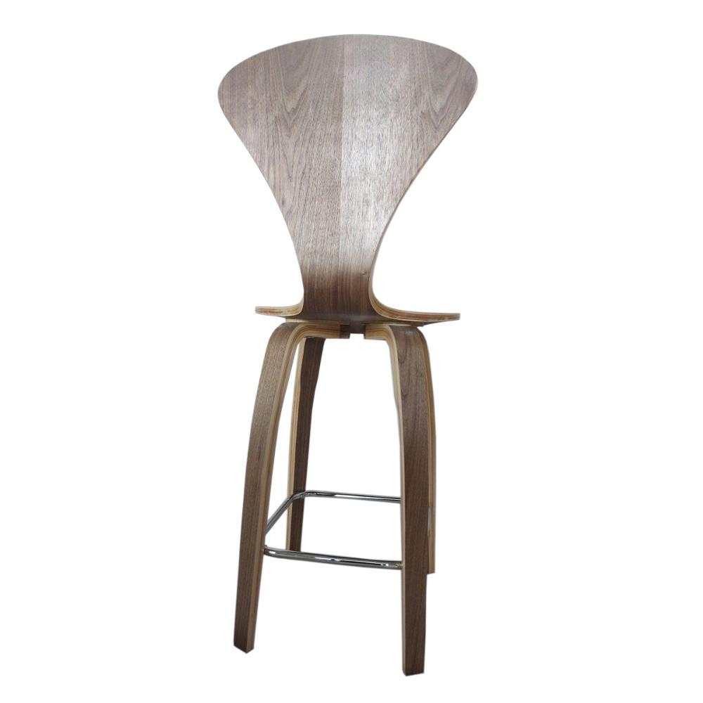 Fine Mod Imports Wooden Bar Chair 30"