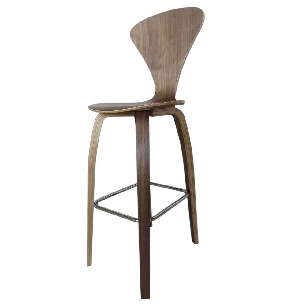 Fine Mod Imports Wooden Bar Chair 30"