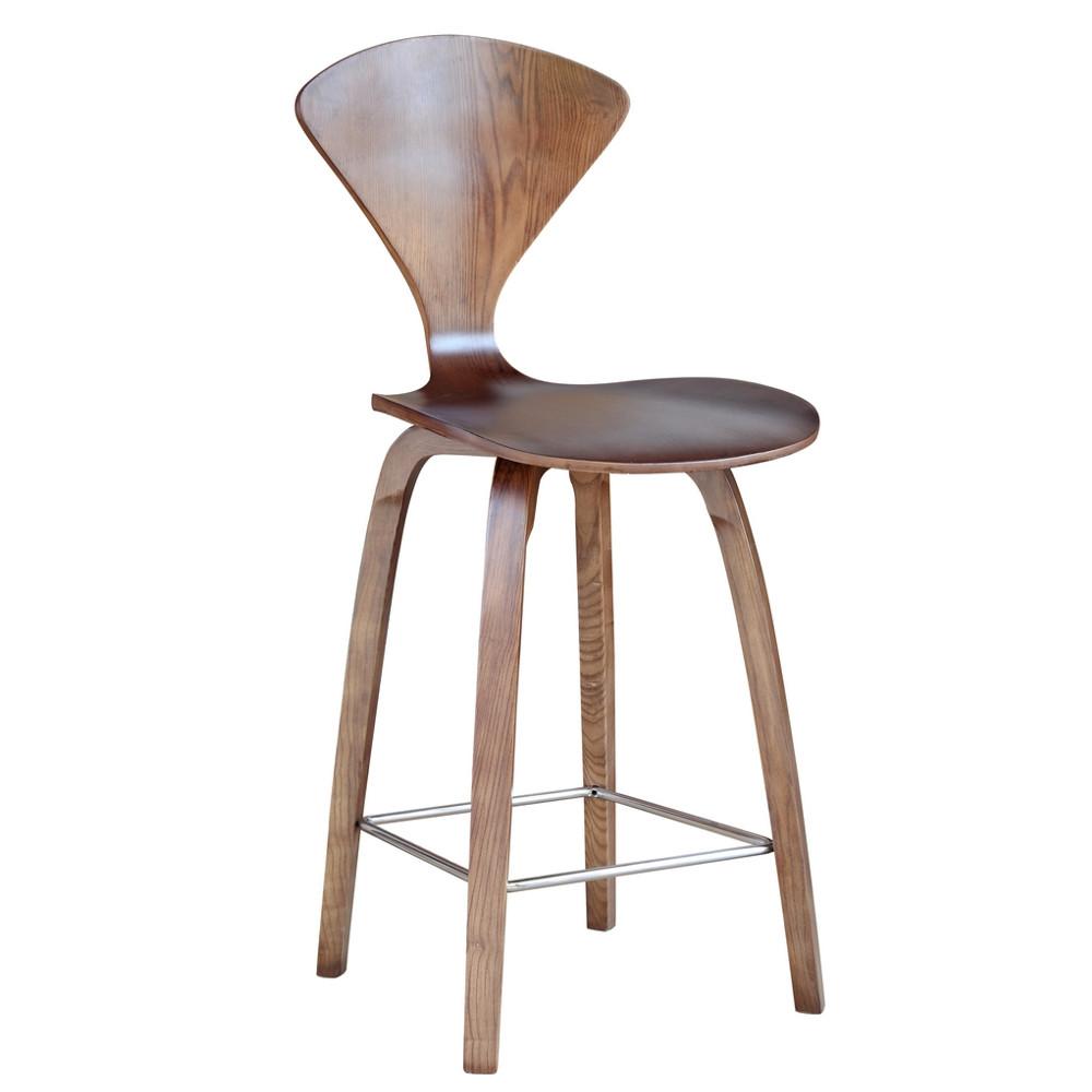 Fine Mod Imports Wooden Counter Chair 25"