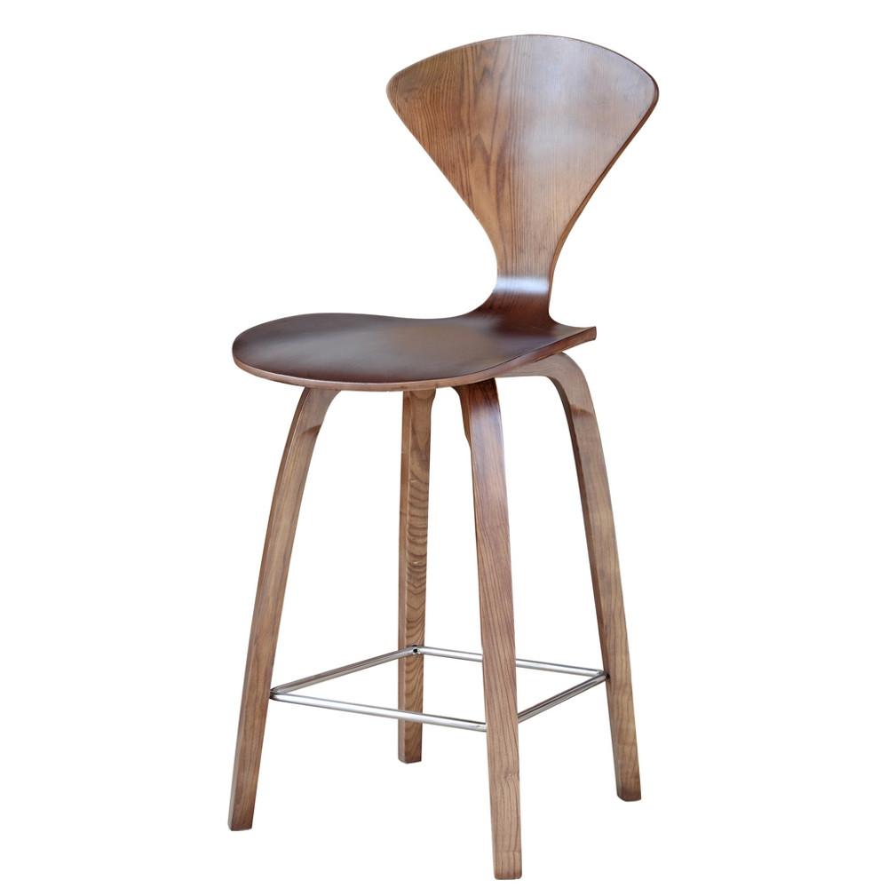 Fine Mod Imports Wooden Counter Chair 25"