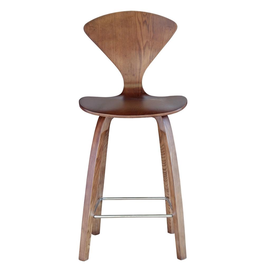 Fine Mod Imports Wooden Counter Chair 25"