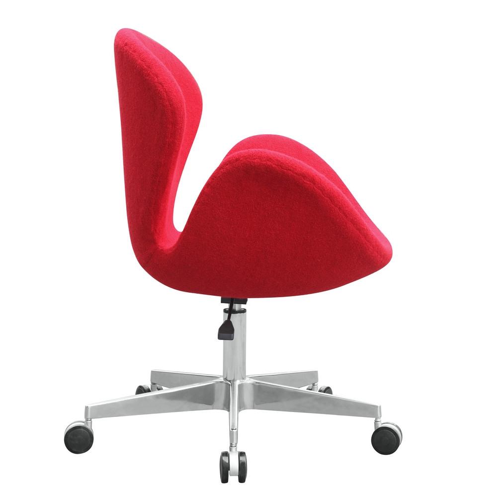 Fine Mod Imports Swan Chair Fabric with Casters