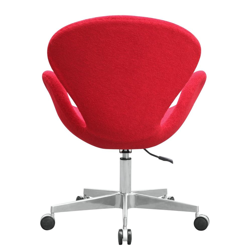Fine Mod Imports Swan Chair Fabric with Casters