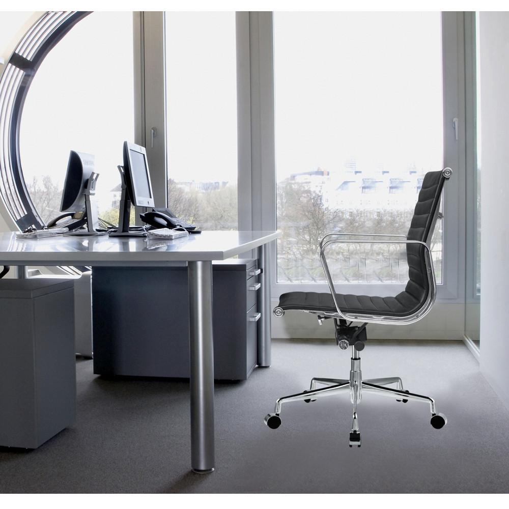 Fine Mod Imports Togo Mid Back Leather Office Chair