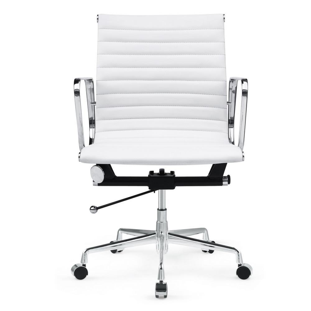 Fine Mod Imports Togo Mid Back Leather Office Chair