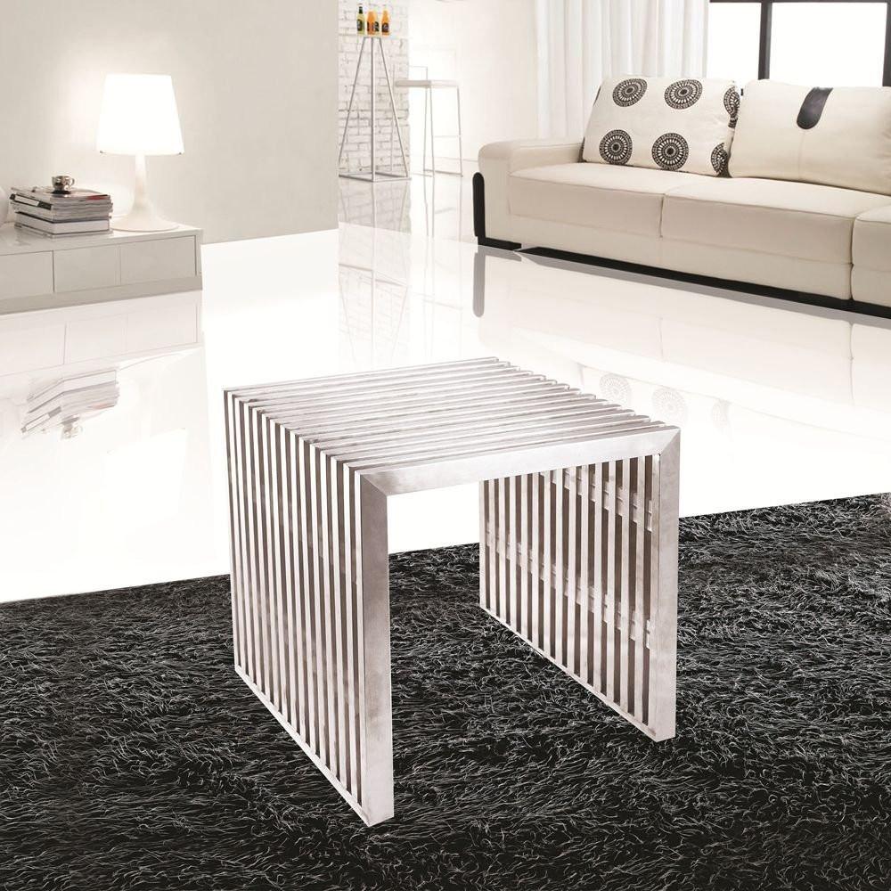 Fine Mod Imports Zeta Stainless Steel Bench Short