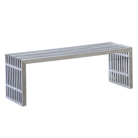 Fine Mod Imports Zeta Stainless Steel Bench Long
