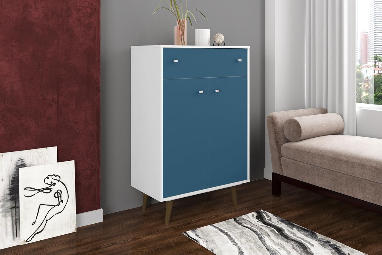 Manhattan Comfort Liberty 1-Drawer 28.07" Storage Cabinet