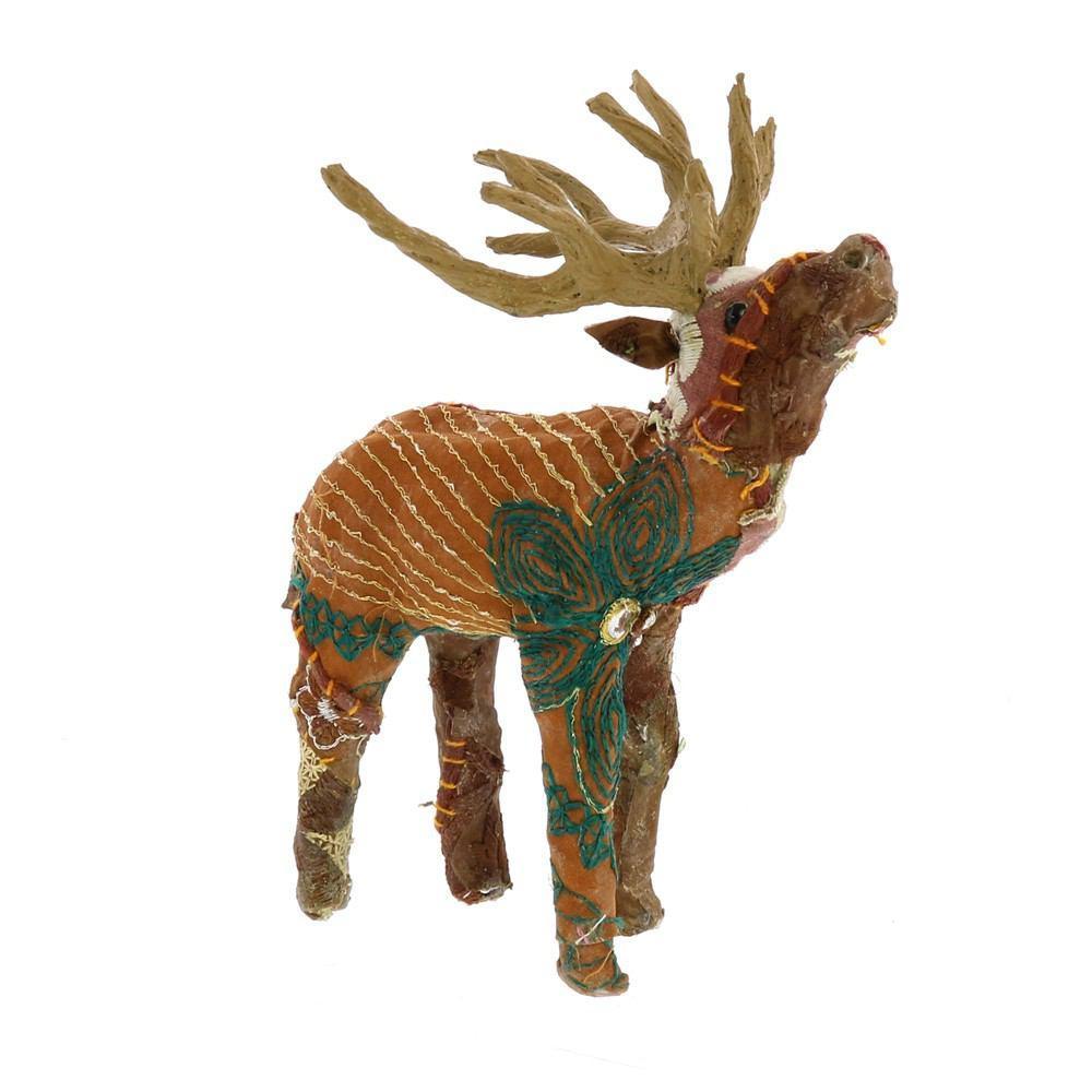 HomArt Bavarian Forest Stag Standing - Petite - Set of 4 - Deep Brown