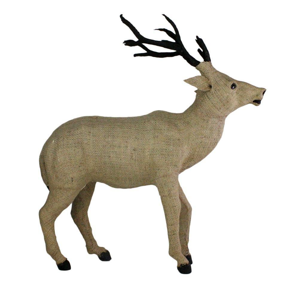 HomArt Burlap Stag Head Up - Natural - Feature Image