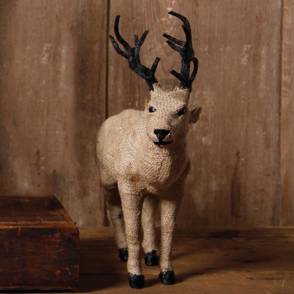 HomArt Burlap Stag Head Up - Natural