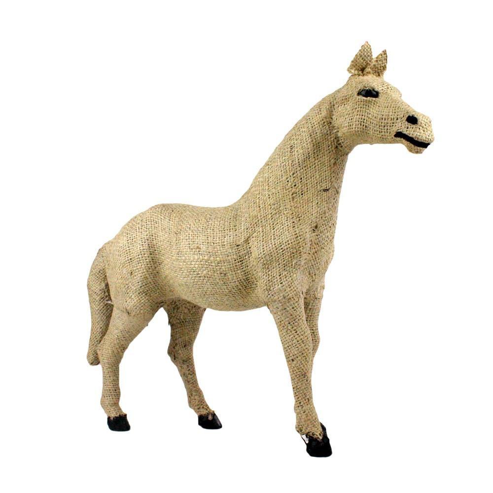 HomArt Burlap Horse - Small - Natural - Set of 2
